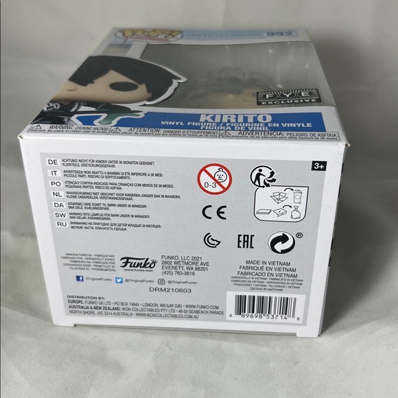 Funko Pop Sword Art Online Kirito 992 FYE Exclusive - Picture 6 of 6
